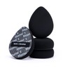 Black Denim Makeup Sponges,Blender Sponges for Foundation & Concealer, Non-Absorbent