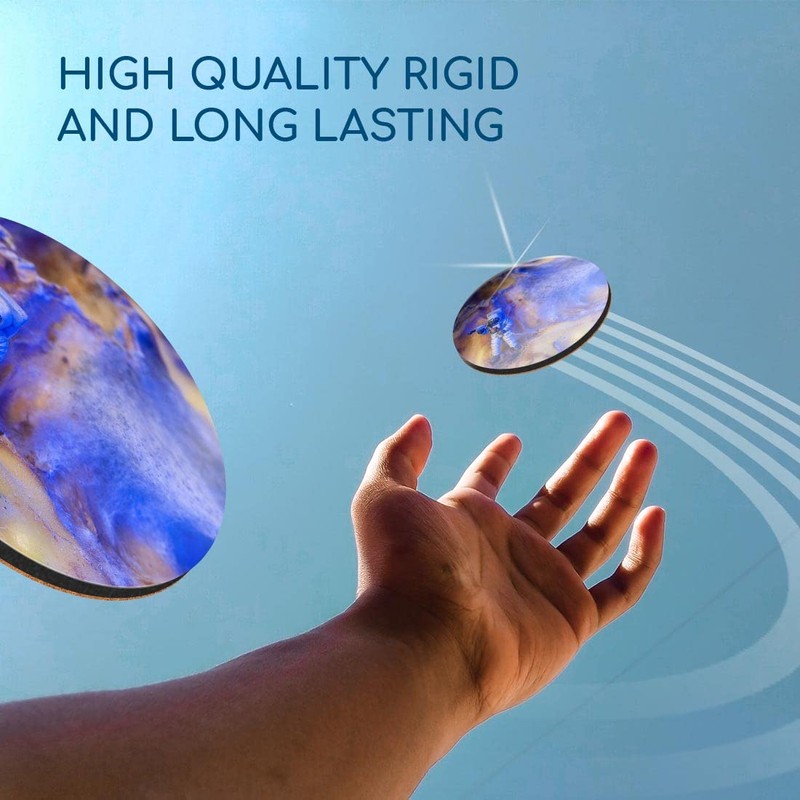 1 x Round Coaster - Mini Astronaut Figure Alien Planet