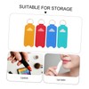 Beavorty 20pcs Portable Keychain Lipstick Holder Pu Lipstick Storage Bag