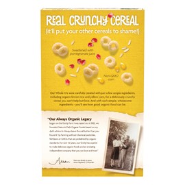 Nature's Path Organic Whole O's Cereal, 11.5 oz (Pack of 1), Crunchy Whole Grain Rings, Gluten Free