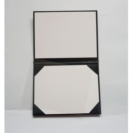 Diploma Cover Holoder Smooth 6x8 Certificate Cover Grad Days Black