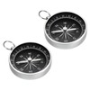 PATIKIL Pocket Compass 2 Pcs Survival Sport Navigation Compass with