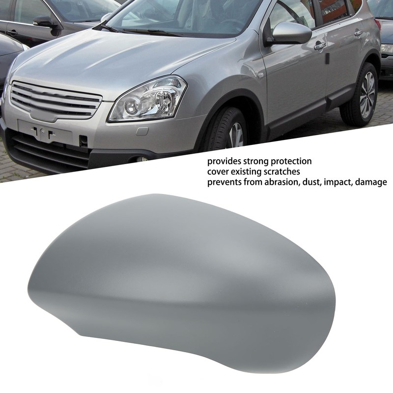 Grey Door Wing Mirror Cover Rearview Mirror Housing Replacement for