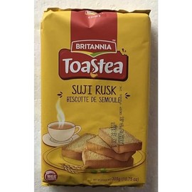BRITANNIA Toastea Suji Rusk 10.75oz (305g) - Biscotte De Semoule - Crispy Tea Time Snack - Crispy Crunchy Toast (Pack of 1)