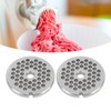 2pcs Meat Grinder Plate Professional Replaceable Efficient Safe Stainless Steel