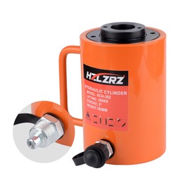 HZLZRZ 30T Hydraulic Cylinder Jack Hollow Single Acting Hydraulic Ram Cylinder, Hydraulic Lifting Cylinders 2"(50mm) and Porta Power Kit(RCH-302)