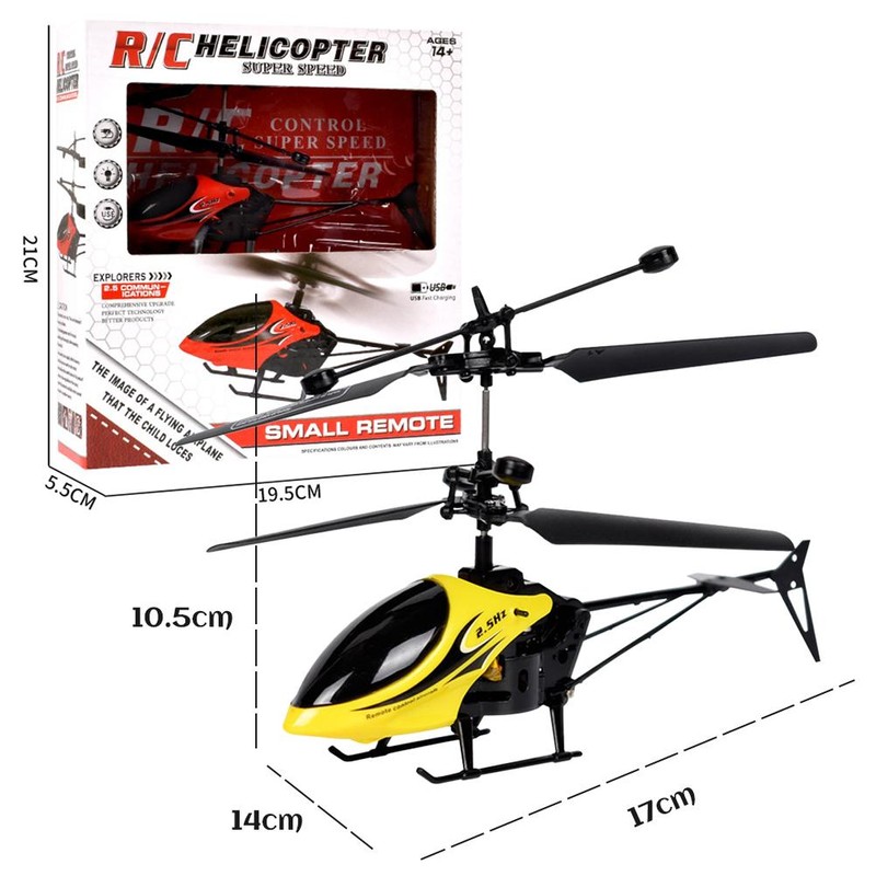 Remote Control Helicopter with Lights 2 Channel USB Charging Mini