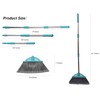Xifando Three-Section Telescopic Aluminum Alloy Rod Long-Handled Broom for Housekeeping