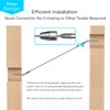 RiaYer 20 Pack Cable Railing Kit QuickLock,Invisible 180° Adjustable Right&Left