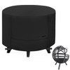 NettyPro Round Fire Pit Cover Fade Resiatant Waterproof 600D Outdoor
