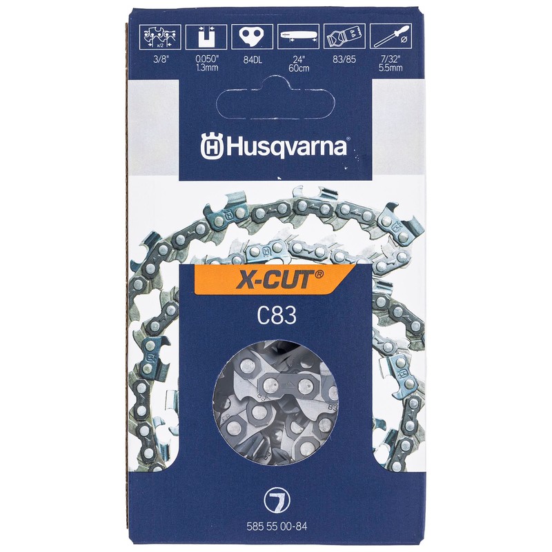 Husqvarna 585550084 24" C83 X-Cut 24" Chain 3/8" .050" 84