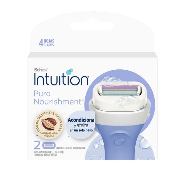 Schick Intuition Pure Nourishment Cartuchos x 2