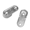 Alamic Oval Closet Rod End Supports with Mounting Screws for