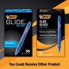 BIC Glide Bold Blue Ballpoint Pens, Bold Point (1.6mm), 36-Count