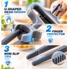 Finger Chopsticks for Gaming & Snacking – Wearable Plastic Snack