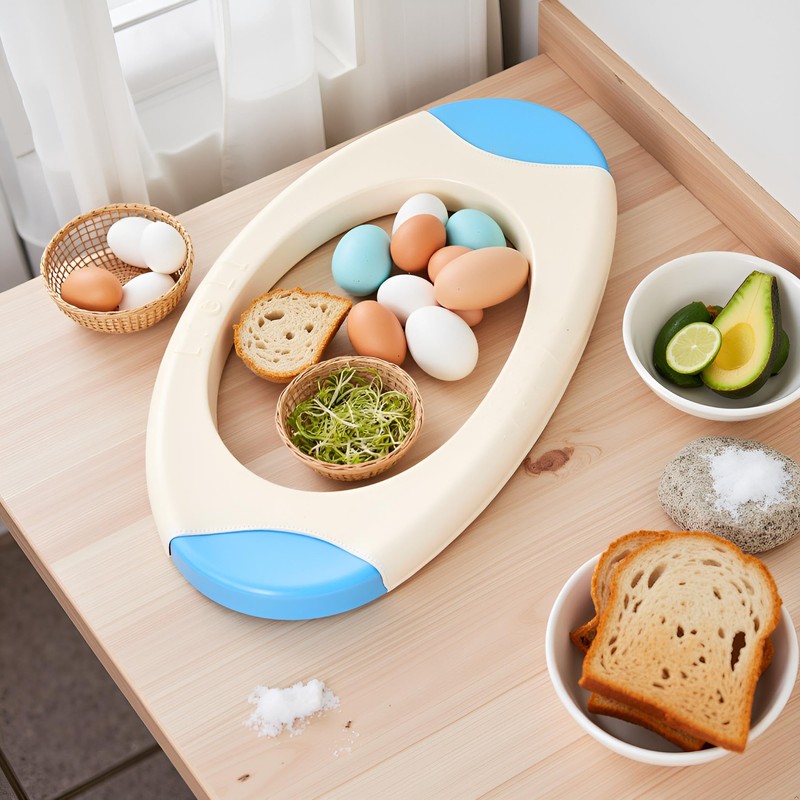 Blue Egg Shell Opener, Egg Topper Cutter Egg Cracker Separator