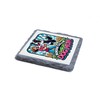 Border Collie Dog Mum Slate Coaster with Cute Cartoon Design,