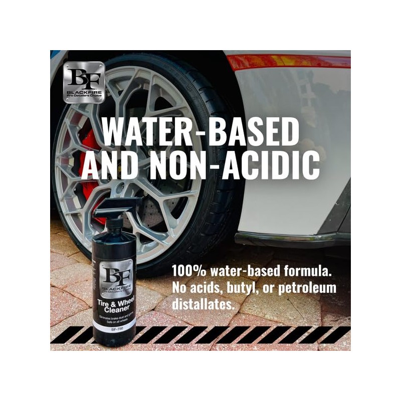Blackfire Tire and Wheel Cleaner | Powerful Gel Formula for