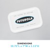 Futurola Metal Tray: Medium 10.75 x 7 x 1.13 inches,