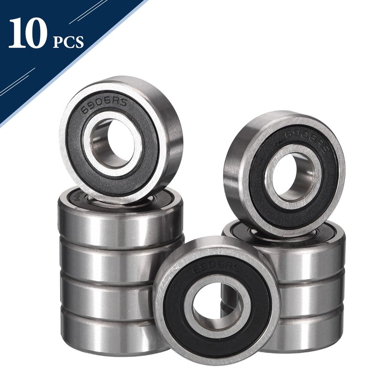 HiPicco 6906-2RS Deep Groove Bearings, ID 30mm x OD 47mm