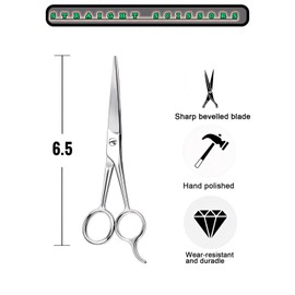 UM Supplies Scissors 6.5 | Premium Barber Shears For Hair Cutting | Multiple Purpose Cutting Scissors | Haircut Scissors For Salon I Women | Mens | kids I Pets