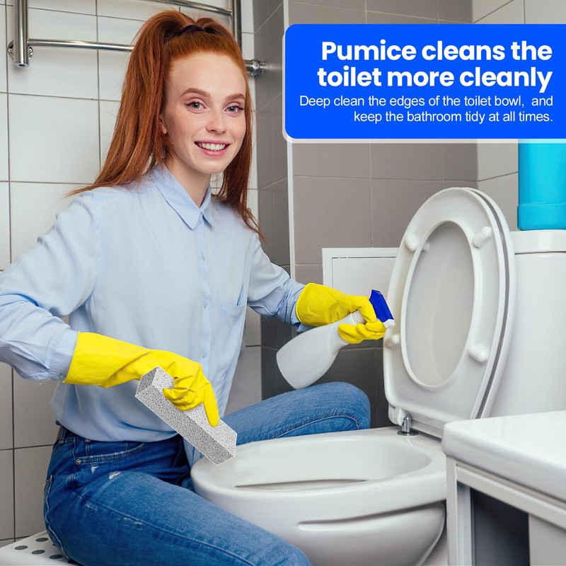 6 Pack Pumice Stone Toilet Bowl Cleaner, Pumice Stone for