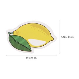 Lurrose Pack of 50 Lemon Stickers for Laptops Notebook Stickers Scrapbooking Decorations Stickers for Children Laptop Stickers Lemon Decorations Scrapbooking Stickers