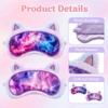 2 Pcs Sleep Mask, Cute Starry Sky Eye Mask, Adjustable