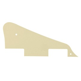 FLEOR 1Ply Cream LP Guitar Pickguard with Chrome Bracket Mounting Screws LP Style Pickguard Set