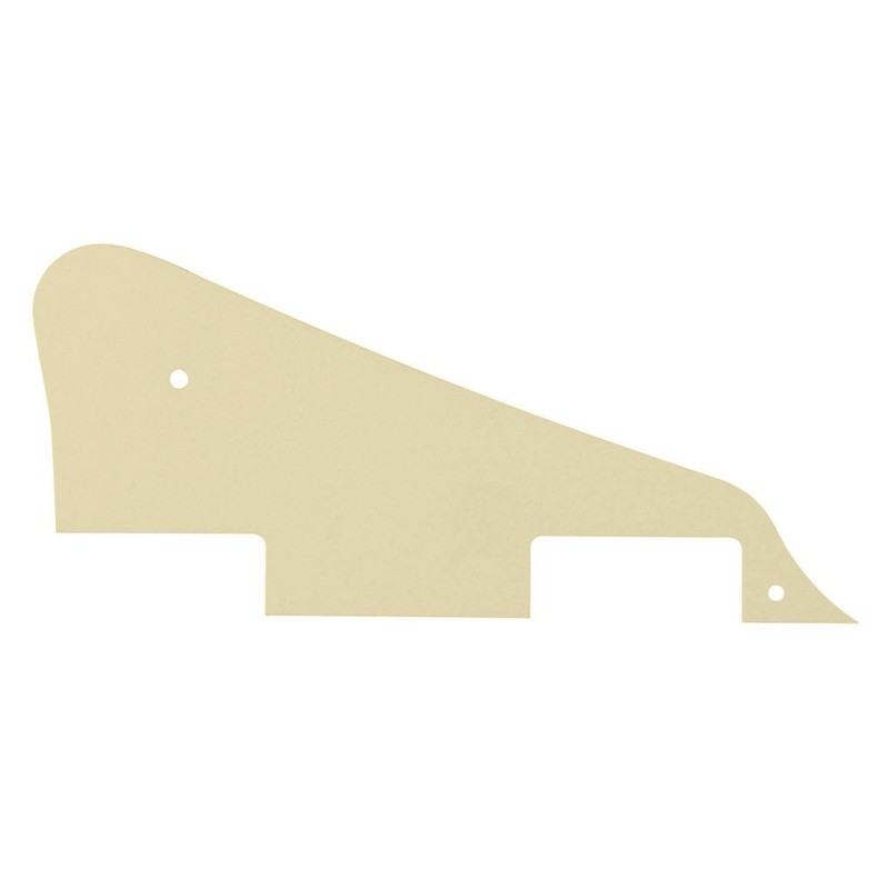 FLEOR 1Ply Cream LP Guitar Pickguard with Chrome Bracket Mounting