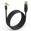 HTGuoji Right Angle 90Degree 3.5mm to XLR Microphone Cable, XLR