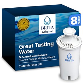 Brita Reemplazo filtros de agua para jarras, paquete de 8
