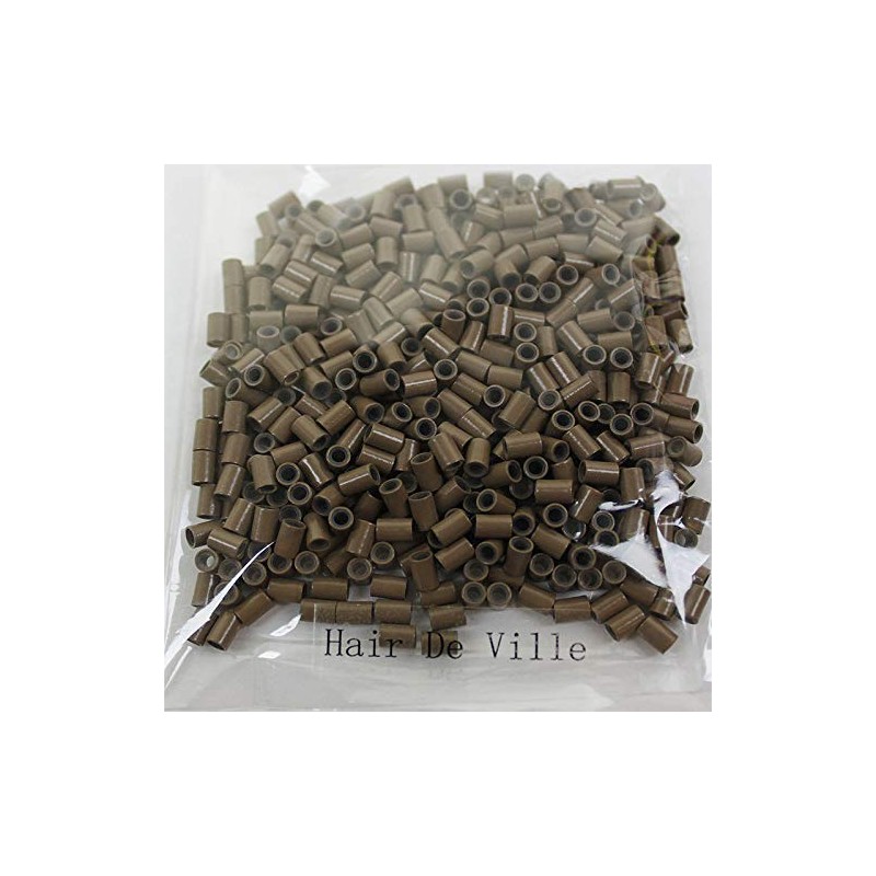 HAIR DE VILLE Silicone Lined Copper Micro Tube Rings Links