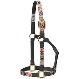 Weaver Leather Nylon Crimson Aztec Non-Adjustable Halter, Small