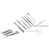 Cater Manicure, Nail Clippers Set of 12Pcs, Professional Grooming Kit,