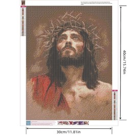 YSCOLOR Diamond Painting 5D DIY Diamond Painting Jesus Christ Birth Wall Painting 3D Diamond Pattern Picture Hand Religious 2019 Decor Sticker 30 x 40 cm