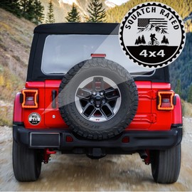 Bigfoot Badge Rated Car Emblem, Squatch 4 x 4 Metal Automotive Badge 3D Metal Car Badges Emblems Round Emblem Decals Car Badge Decals Stickers Compatible with Jeep Wrangler Vehicles Trucks SUV