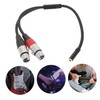 Levemolo Audio Cable 0.3m -Plated Dual Shielded XLR Y-Splitter 3.5mm