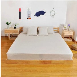 Earth Grounding Fitted Sheet King Size Gray with 5% Silver Fiber 95% Organic Cotton Soft Earth Grounding Well Bed Sheetscolor: Green, size: 99*203*33cm