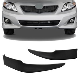 SCITOO Matte Black ABS Front Bumper Lip Spoiler Body Kit Fit for 2009 2010 for Toyota Corolla