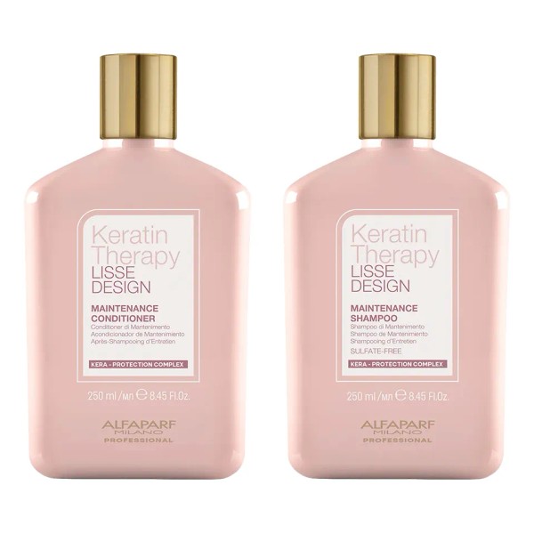Kit Shampoo + Acondicionador Alisado Keratina Alfaparf Lisse