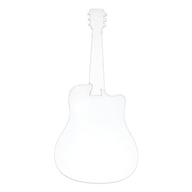 BENECREAT Guitar Serving Board Router Template, Woodworking Router Inlay Template with Film for Creating Unique Inlays in Signs, Craft Projects, 6.7x15.2inch, 6mm Thick