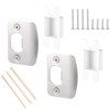 1 Set Door Strike Plate, Standard Door Latch Restorer Striker