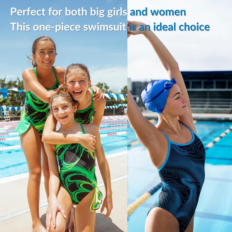 Sporti HydroLast Solid Thin Strap One Piece Swimsuit - Black