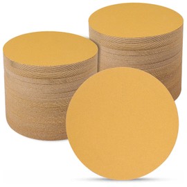Sruhrak Sandpaper 150 mm Velcro Pack of 100, 120 Grit 6 Inch Without Hole Sanding Discs Sanding Discs 150 mm Velcro for Uniflex Sanders and All Oscillation Tools