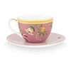 Pip Studio La Majorelle Cup & Saucer | Pink -