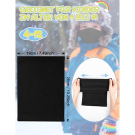 Kiiwah Pack of 2 Children's Tube Scarf, Multifunctional Scarf Neck Warmer for Boys and Girls, Thermal Neckerchief, Loop Scarf, Windproof Tube Scarf, Bandanas, Neck Warmer for Winter, Spring, Autumn,