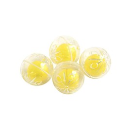 Jasmine Singing Chime, Plastic Bell, Pack of 10, Approx. 1.0 inches (25 mm), Plush Bell, Yellow PS26