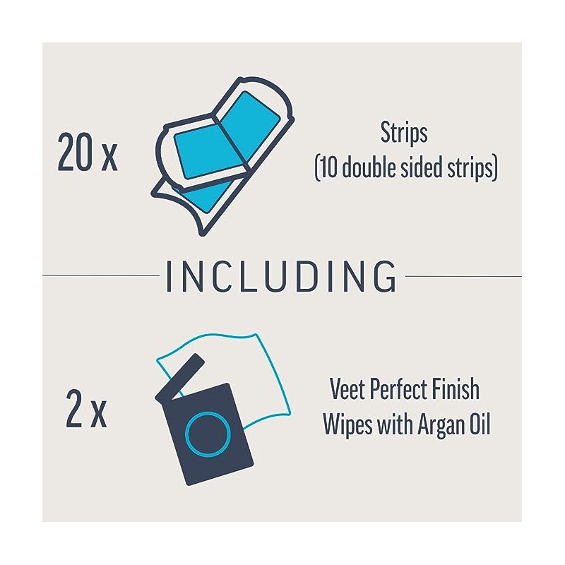 Veet Expert Legs & Body Wax Strips 20 Pack