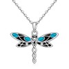 Dragonfly Necklace Sterling Silver Dragonfly Necklaces for Women Celtic Pendant